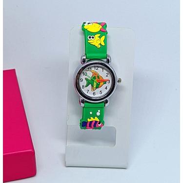 Imagem de Relógio Infantil Analógico Quartzo Pulseira silicone ajustável Esporte Desenho Animados 3D para Crianças Meninas Bebês