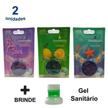 Imagem de 2 Tablete Caixa Acoplada Lavanda Marine Cítrico Detergente Vaso Sanitá
