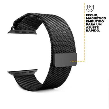 Imagem de Pulseira Milanesa Milanese Metal Compativel com Smartwatch 38mm 40mm 4