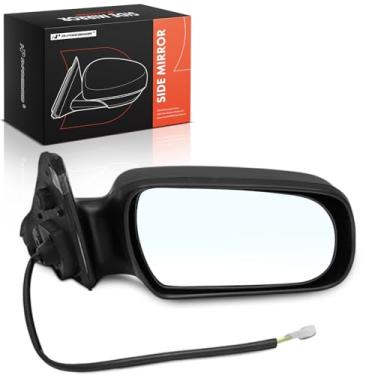 Imagem de A-Premium Espelho de porta elétrico do lado do passageiro - compatível com Toyota Camry 1989-1990 - preto dobrável manual não aquecido) + espelho retrovisor externo