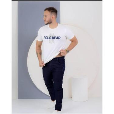 Imagem de Calça masculina Slim jeans lycra - Grande geração jeans , Azul, 40