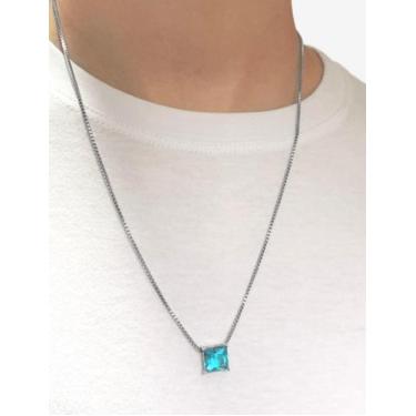 Imagem de Colar Masculino Square Prata