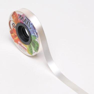 Imagem de Rolo de Fita Decorativa Para Presente 16mm x 50m - AAZ, Branco
