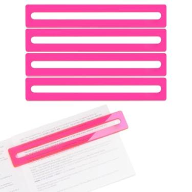 Imagem de Viyohoh 4PCS Mahjong Line Finder, Beginner Mahjong Rules Reader, Perfect Mahjong Gift for Players, Mah Jong Card Guide, Mahjong Accessories (Pink)