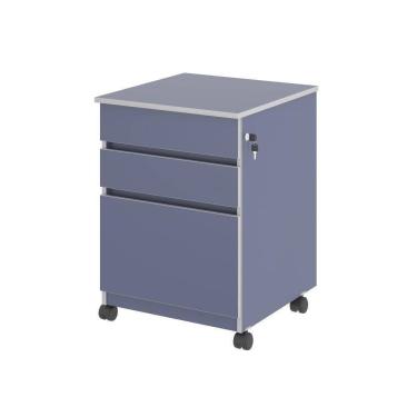 Imagem de Gaveteiro Com 3 Gavetas Nora Azul