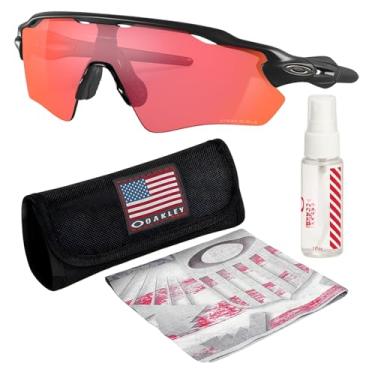 Imagem de OAKLEY OO9208 RADAR EV PATH Armação preta fosca – Lente PRIZM TRAIL TORCH, óculos de sol retangulares não polarizados com kit oficial de óculos, Preto fosco (38 mm), 38 mm