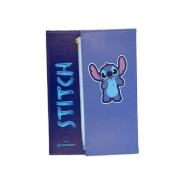 Imagem de Caderno com 96 Folhas e Estojo, Stitch Zona Criativa