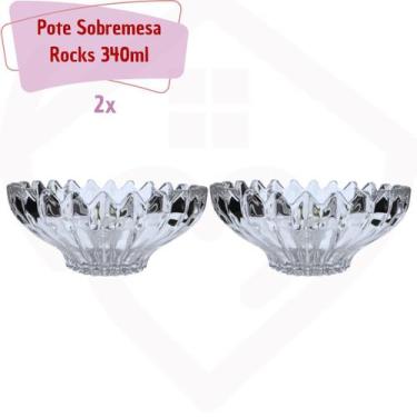 Imagem de Pote de Vidro Jogo Sobremesa 2 Peças Sorvete Açai - 340ml - EM CASA TE