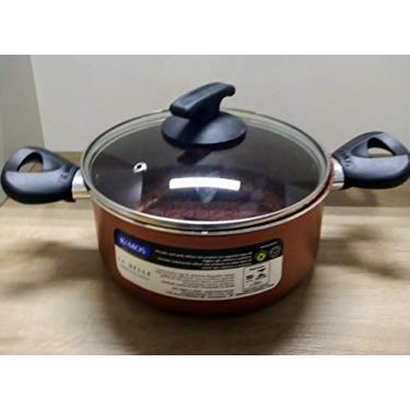 Imagem de Caçarola Antiaderente Cobre com Tampa de Vidro La Belle Nº20, Cobre, Ramos