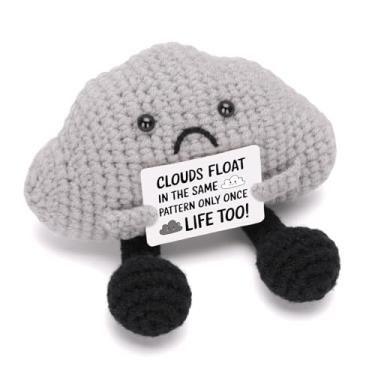 Imagem de A AIFMAY Storm Black Cloud Plush, Positive Emotional Cloud Doll, Perfect Encouraging Graduation & Birthday Gift for Adults Nature Lovers (Black)