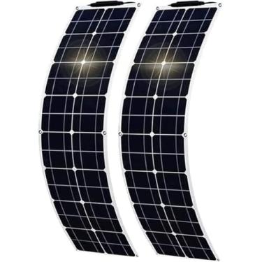 Imagem de Kit De Painel Solar Monocristalino Flexível 500 W Painel Solar Ultrafino Com Controlador 40a - 2x 250w 12v-24v Etfe Panels Para Família, Rv, Caravana, Barco, White