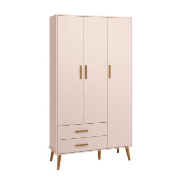 Imagem de Guarda Roupa Isis Retrô 3 Portas 2 Gavetas - Reller