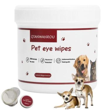 Imagem de Lenço Umedecido Cao Pet Gato Cachorro Limpeza Olhos Animal de Estimaça