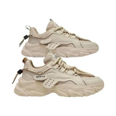 Imagem de Tênis Casual Masculino Respirável com Sola Grossa - Ideal para Corrida