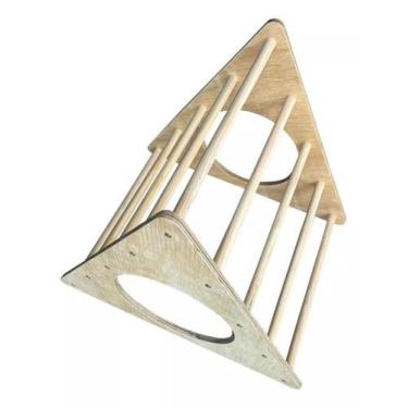 Imagem de Triangulo Pikler Fixo Infantil Escolar O Compensado CM0414 - Color Mob