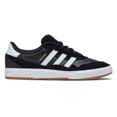 Imagem de Adidas Tyshawn II Tênis - Core Black/FTWR Branco/Gum Four, Multi, 7.5 Wide Women/6.5 Wide Men