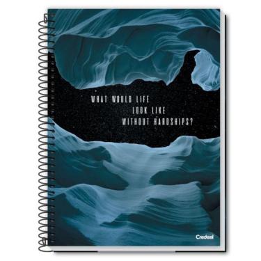 Imagem de Caderno Espiral Capa Dura Universitário A4 80 Folhas 1 Matéria Credeal Estampa 4