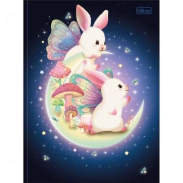 Imagem de Caderno Brochura Universitário Capa Dura A4 1 Matéria 80 Folhas Bunnyfly Tilibra Estampa 3