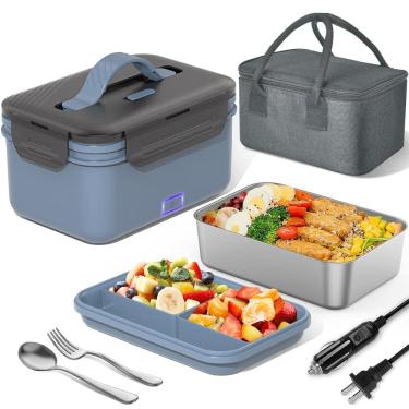 Imagem de Lancheira elétrica Herrfilk 100W 4 em 1 aquecedor de alimentos 1,8L