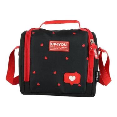 Imagem de Lancheira Termica Up4you  Coracoes Preto