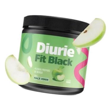 Imagem de Diurie Fit Black Original - 210g Sabor Maça Verde c/Nota Fiscal