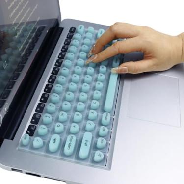 Imagem de Capa de teclado para unhas longas compatível com MacBook Pro de 13 polegadas M2 2023, 2022, 2021 2020 M1 A2338 A2289 A2251 e compatível com MacBook Pro 16 2020 2019 A2141 Touch ID, US ANSI (verde e