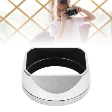 Imagem de Capa de Lente de Câmera para X100vi X100v X100f X100t X100s X100 X70, Lh X54, Capa de Lente Quadrada de Metal Prateado Com Capa