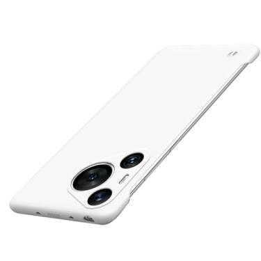 Imagem de HAOMRIYL Capa ultrafina para Huawei Pura 80 Ultra/80 Pro+/80 pro/80, capa de proteção rígida à prova de choque, sem bordas, capa de dissipação de calor, branca, 80 ultra