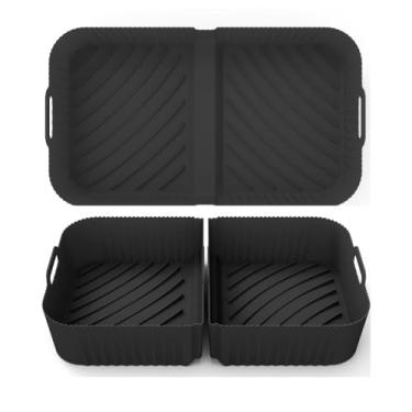 Imagem de Acessórios Airfryer AF500 para Ninja Foodi Flexdrawer AF500UK 10,4 L, 1 x 10,4 L e 2 x 5,2L molde de silicone para fritadeira Ninja Hot Air Fryer af500DE forno micro-ondas, melhor do que forro de