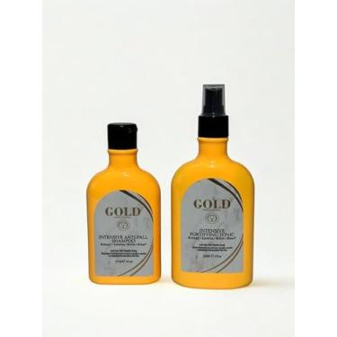 Imagem de Tonico + Shampoo Poderoso Gold Professional Cosméticos 236ml De Tonico + 177ml De Shampoo