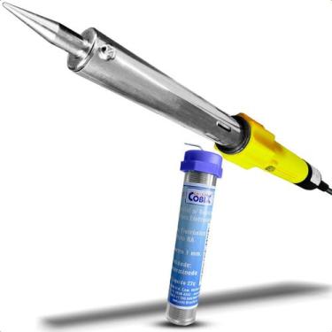 Imagem de Ferro de Solda Profissional 100w 127V Ajustável Com Tubo De Estanho 22