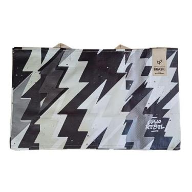 Imagem de MINI SACOLA DE RÁFIA 33x20x11 CM TAMANHO PEQUENO ESTAMPAS SORTIDAS B4U