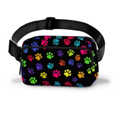 Imagem de Pochete feminina casual, bolsa de cinto, moderna, fácil de guardar, com alça ajustável, viagem, caminhada, corrida, caminhada, Amarelo, Medium, Casual