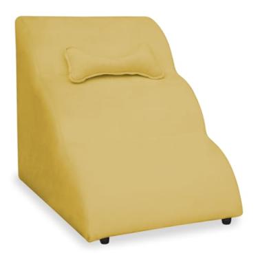 Imagem de Escadinha para Pets Nuvem - PET, Cachorro e Gato, Veludo Macio (AMARELO)