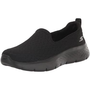 Imagem de Skechers Tênis feminino Go Walk Flex-Ocean Wind, Preto/preto, 6
