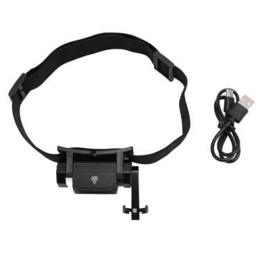 Imagem de Lanterna de farol de LED 1150lm Alto brilho recarregável à prova d'água Hands Head Light com vários modos para camping ao ar livre Working Aluminium Light White