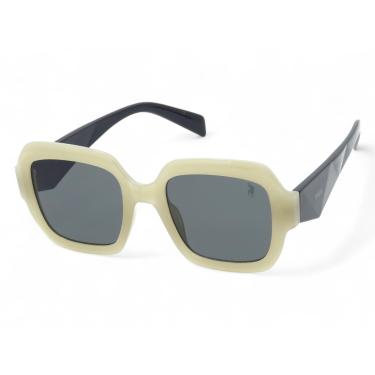 Imagem de Óculos de Sol Polo London Club, design Quadrado Vintage Nude Proteção UV400 kit contém Case Couro ECO