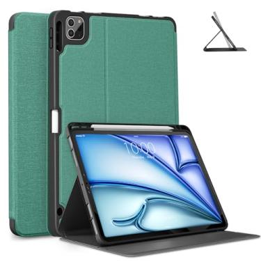 Imagem de DTTO Capa para iPad Air 11 polegadas M2 2024, iPad Air 5ª/4ª geração 10,9 polegadas, capa traseira de TPU macio para iPad Pro 11 polegadas 2022-2018 com ativar/hibernar automático + carregamento Apple