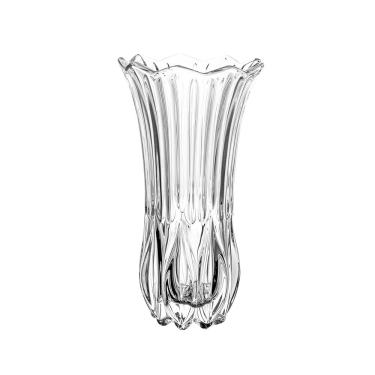 Imagem de Vaso Wolff Tulipa Vidro 10x10x19cm Design Elegante Transparente