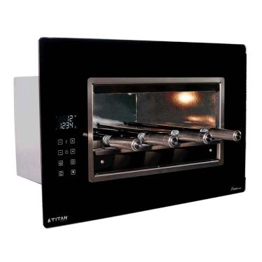 Imagem de Churrasqueira Elétrica de Embutir 4 Espetos Prime Touch 127v Titan