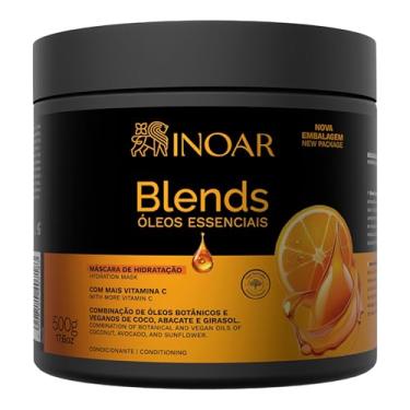 Imagem de Inoar, Blends Máscara Capilar – Hidratação Profunda, Brilho e Maciez com Óleos de Coco, Abacate, Argan e Vitamina C - 500g