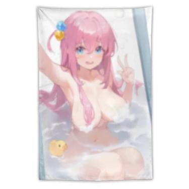 Imagem de LIEGBMEU Sexy Bikini Hot Anime Girl Tapeçaria 101.6 cm x 152.4 cm Interior Exterior Wall Quilt Art Decoração de Tapeçaria Caprichosa, AF230