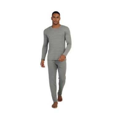 Imagem de Pijama Masculino Longo em Liganete Poliamida - 258134 - Cia do Pijama,