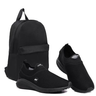 Imagem de Combo Tênis Ortopédico Unissex Com Mochila Basica Conforto e Leveza para Caminhada, Academia-Unissex