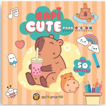 Imagem de Capi Fun Para Colorir: Capivara Para Colorir Com 50 Adesivos