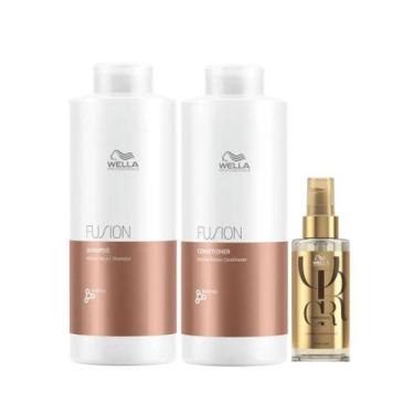 Imagem de Wella Fusion Sh 1000ml + Cond 1000ml + Oleo 100ml - Wella profissional