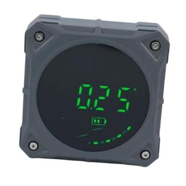 Imagem de Generic Inclinômetro digital transferidor com visor transparente medidor de ângulo digital nível eletrônico para construção carpintaria, Cinza