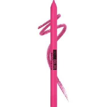 Imagem de Maybelline Lápis delineador afiável de longa duração New York Tattoo Studio, pigmentos de gel liso com 36 horas de uso, impermeável, ultra rosa, 1,1 g