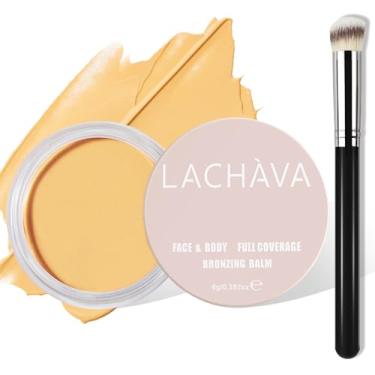 Imagem de LOKFAR Kit corretivo creme de cobertura total com pincel - corretivo hidratante à prova d'água sob os olhos para ocultar olheiras, acne, manchas, poros e manchas (#05)