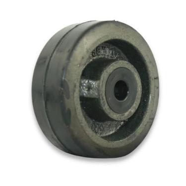 Imagem de Roda 414 (4 pol) Ferro e Borracha para Carrinhos de Carga - Schioppa